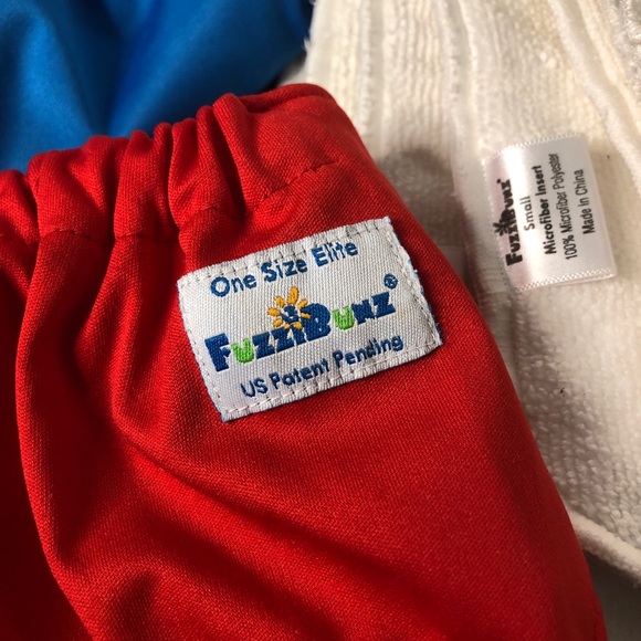 FuzziBunz - One Size Pocket Diapers with inserts - Picture 2 of 8